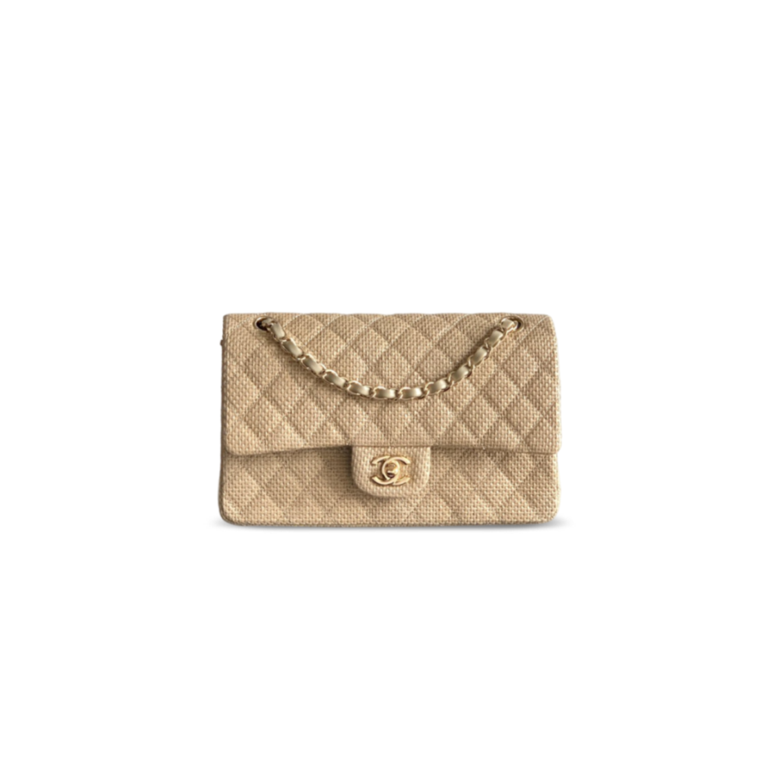 CHANEL MASTER 26C QUILTED MEDIUM CLASSIC FLAP WOVEN BAG (25.5*15.5*6.5cm)